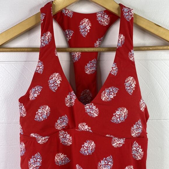 CARVE DESIGNS *FLAWS Red La Jolla Georgia Tankini Racerback Swimsuit Top Size XS - Picture 8 of 13